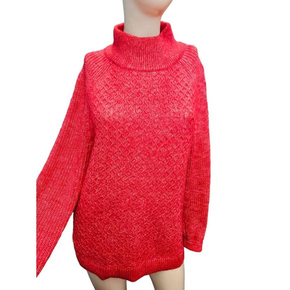 Talbots Sweaters - Talbots Pink Textured Sweater size Large Womens Fall Winter